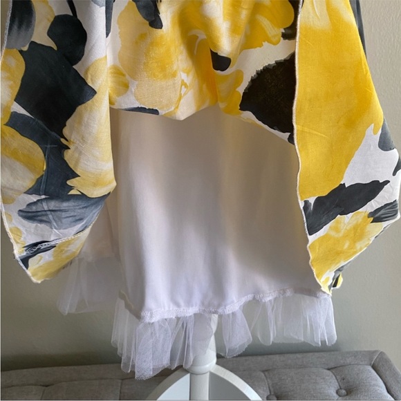 Macy’s Ruby Rox Halter Yellow Floral Women’s Cocktail Dress✨ - Picture 5 of 7